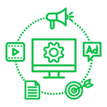 Video marketing campaign optimization and paid ad strategy illustration